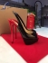 Christian Louboutin Lady Peep Sling black and red